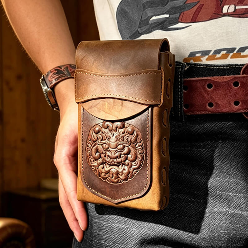 gürteltasche herren leder braun