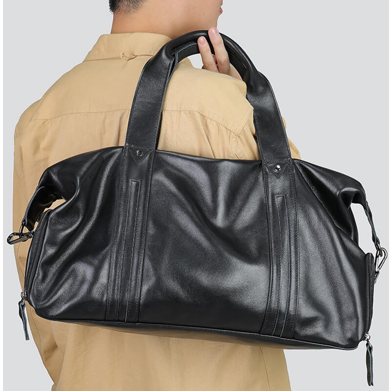 herren handtasche leder schwarz