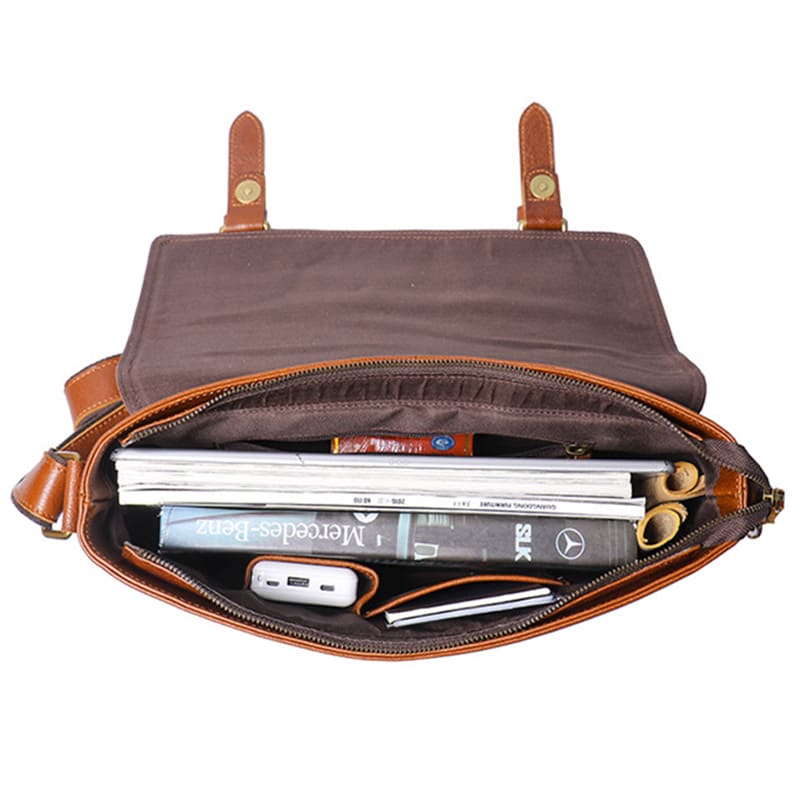 Männer Businesstasche Herren Umhängetasche Leder Vintage Aktentasche