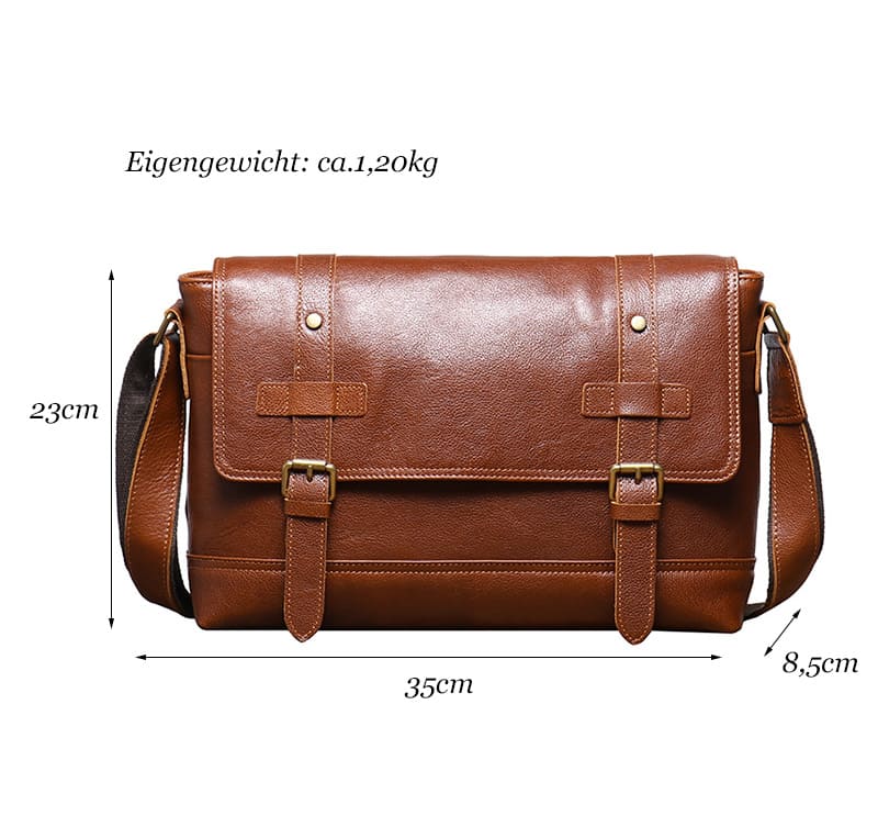 Männer Businesstasche Herren Umhängetasche Leder Vintage Aktentasche