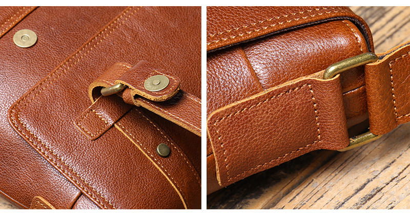 Männer Businesstasche Herren Umhängetasche Leder Vintage Aktentasche