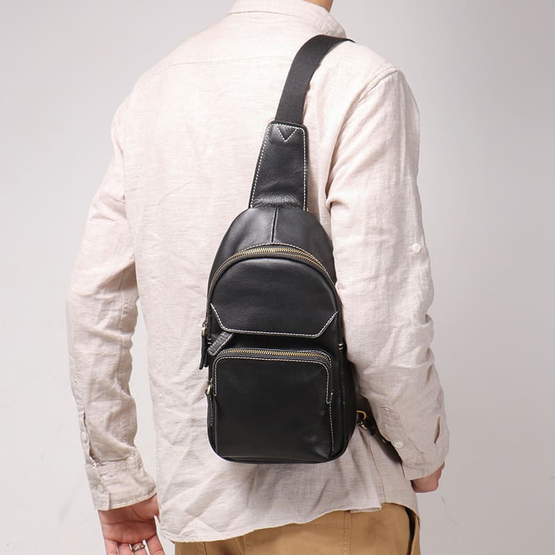 herren brusttasche leder