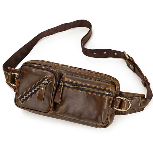herren brusttasche leder