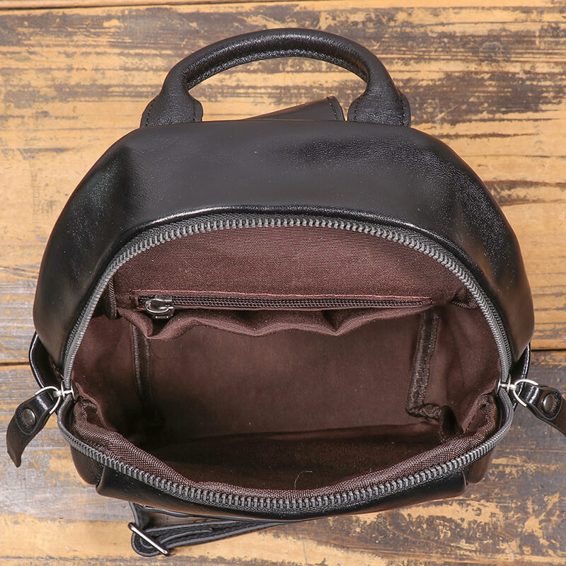 Herren Brusttasche Leder Bauchtasche Umhängetasche schwarz