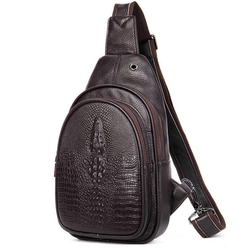 brusttasche herren leder