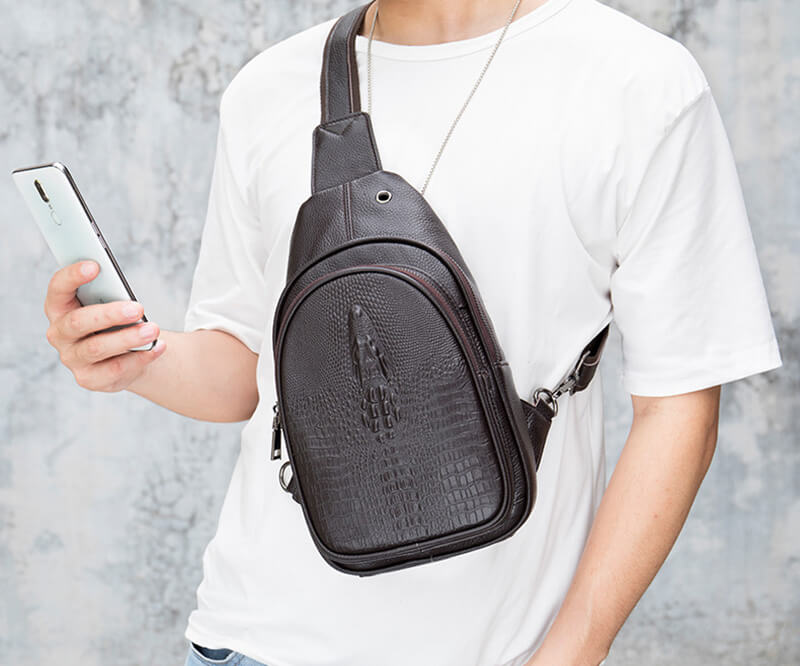 sling bag herren leder braun