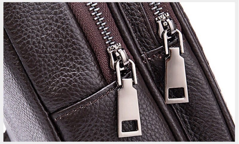 Herren Brusttasche Leder Krokodil Muster Sling Bag