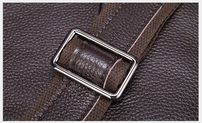 Herren Brusttasche Leder Krokodil Muster Sling Bag