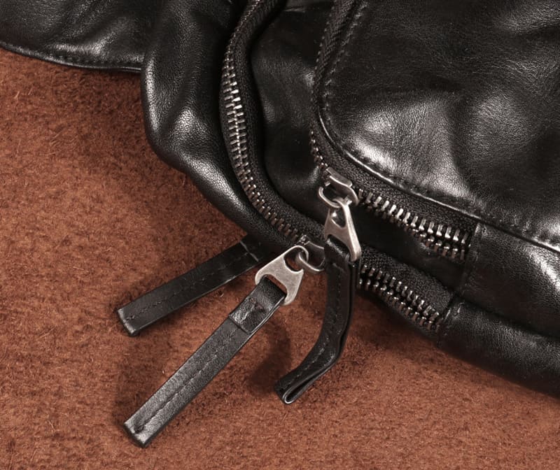 Herren Brusttasche Leder Vintage Brustbeutel Umhängetasche