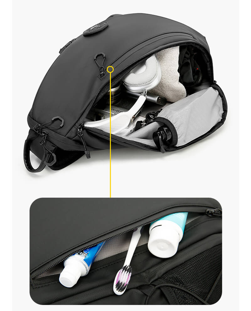 Herren große Brusttasche aus Oxford wasserdichter Rucksack mit 1 Gurt