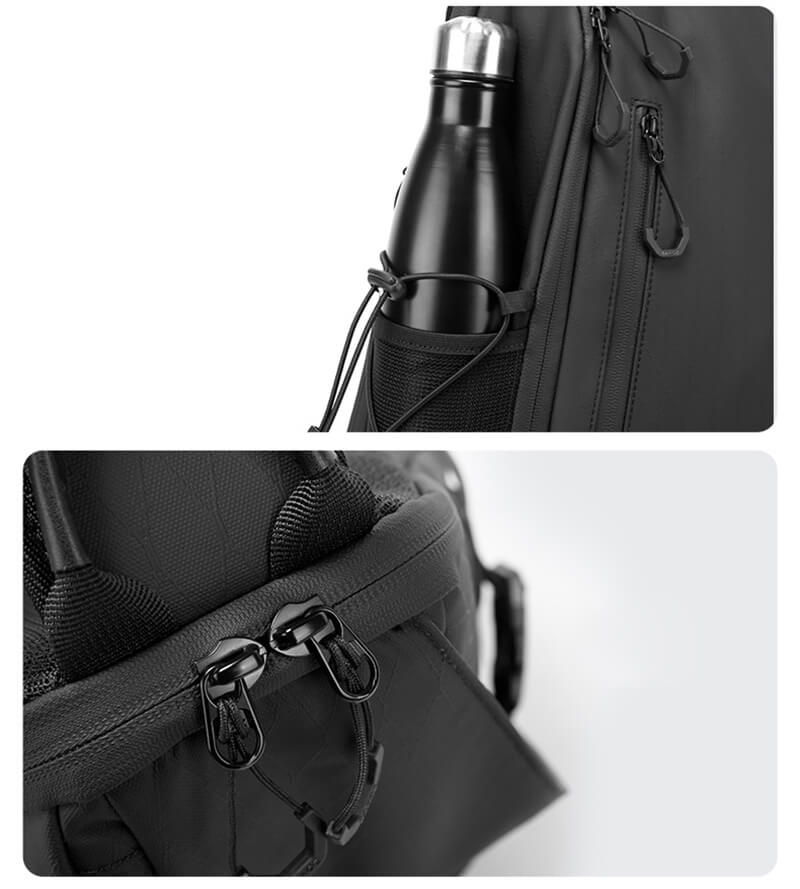 Herren große Brusttasche aus Oxford wasserdichter Rucksack mit 1 Gurt