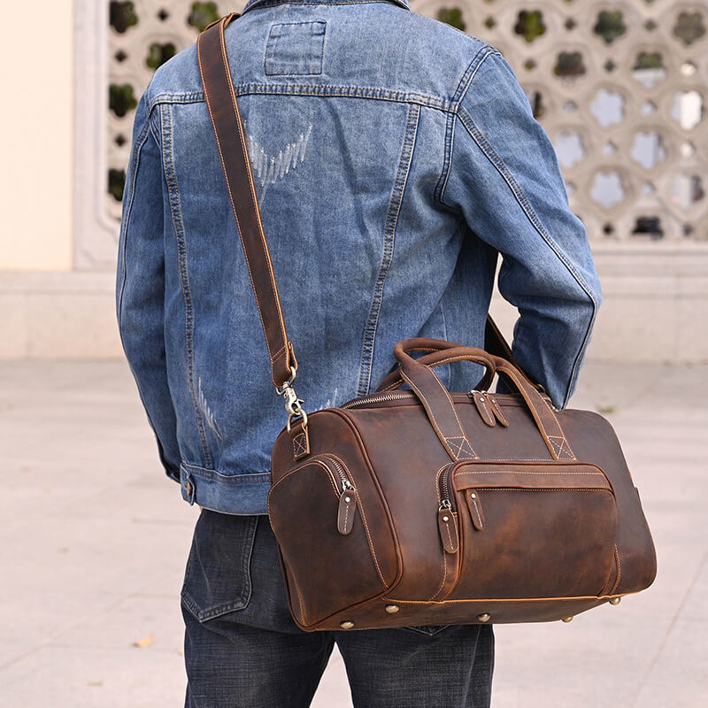 reisetasche herren leder braun