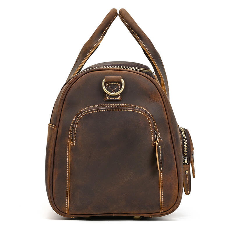 Herren Handtasche Crazy Horse Leder Reisetasche Umhängetasche