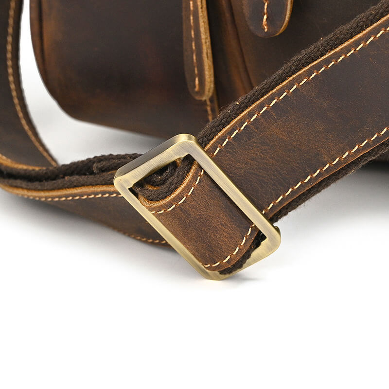 Herren Handtasche Crazy Horse Leder Reisetasche Umhängetasche