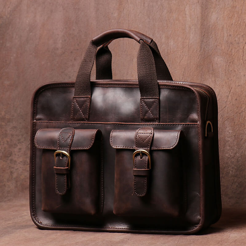aktentasche herren leder vintage