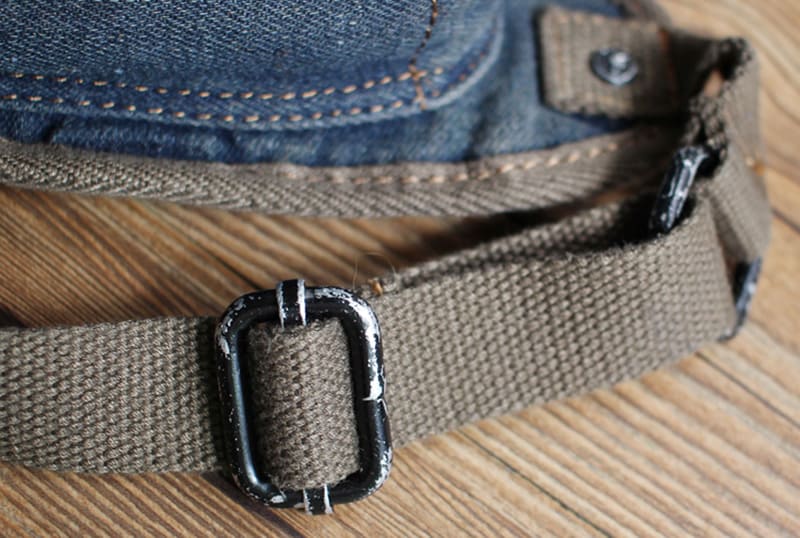Herren Hüfttasche Beigurt aus Jeansstoff Oberschenkeltasche Motorrad Beintasche