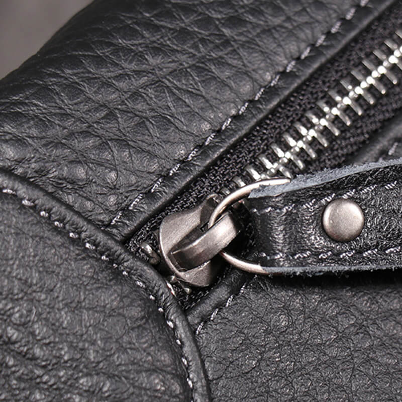 Herren Hüfttasche Leder Outdoor Wandern in Schwarz und Kaffeebraun