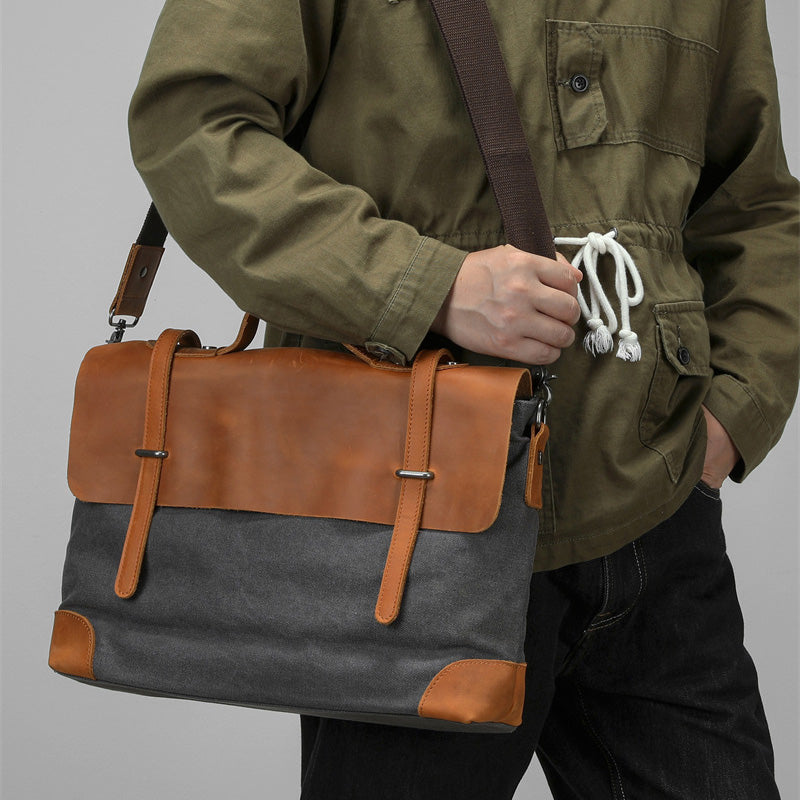 herren umhängetasche segeltuch