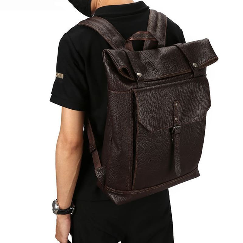 retro rucksack leder