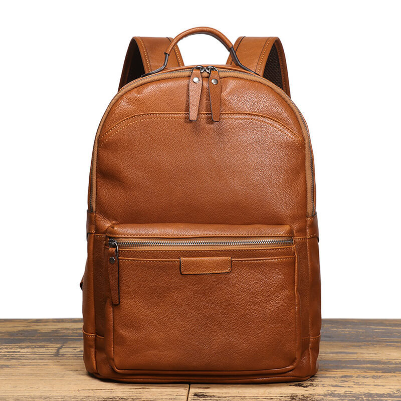 rucksack herren leder braun