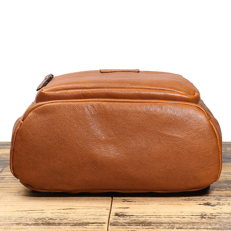 Herren Rucksack Leder mit Laptopfach Backpack Männer für Business und Kurzreise