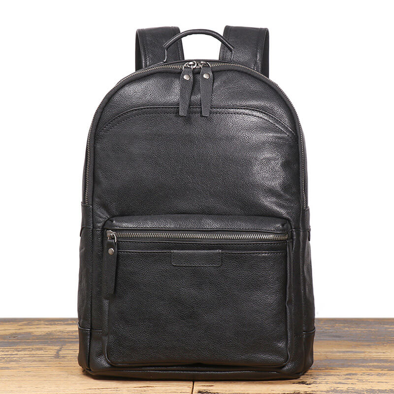 rucksack herren leder schwarz