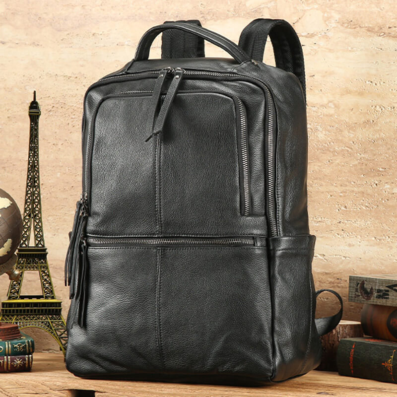 rucksack herren leder laptop