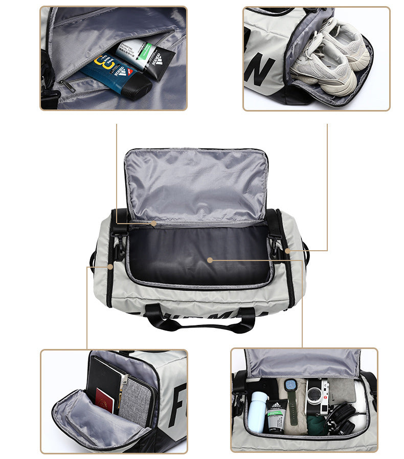Herren Rucksack Umhängetasche wasserdicht für Reisen mit Schuhfach Reisetasche