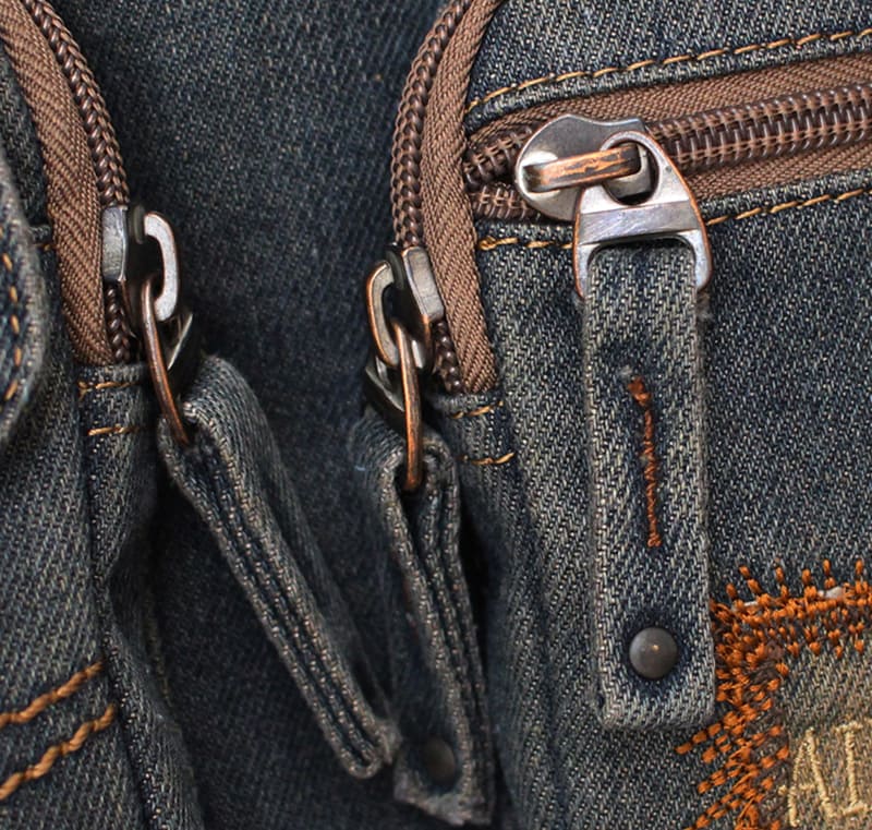Herren Umhängetasche Vintage Denim Jeansstoff Tasche