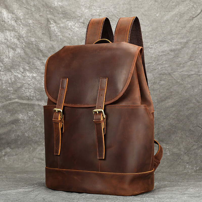 leder rucksack herren vintage
