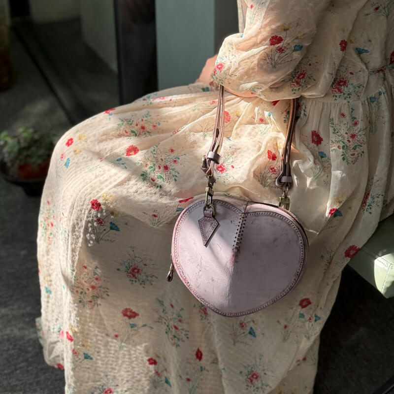 schultertasche damen lila