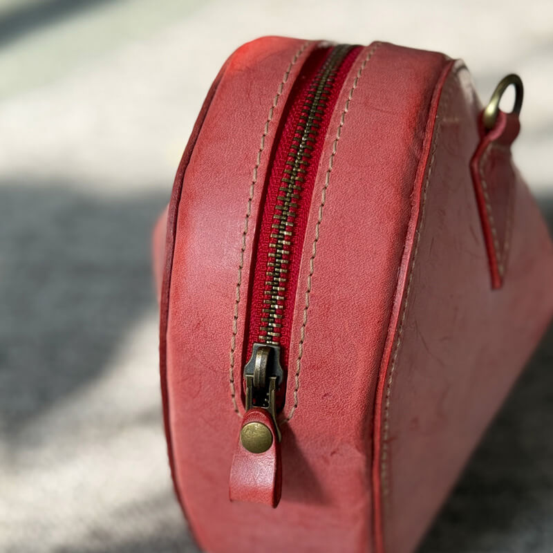 Herz Umhängetasche Damen Leder Schultertasche Herzform Unterarmtasche