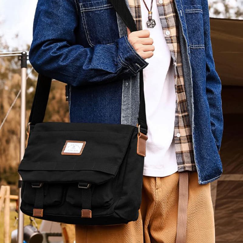 umhängetasche herren schwarz