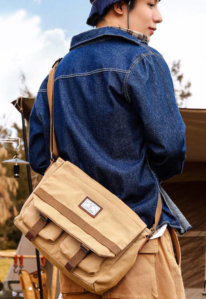 umhängetasche herren canvas