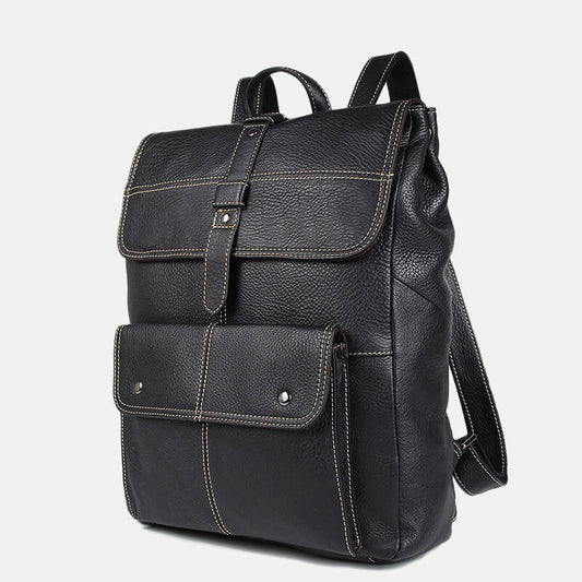 rucksack herren leder schwarz