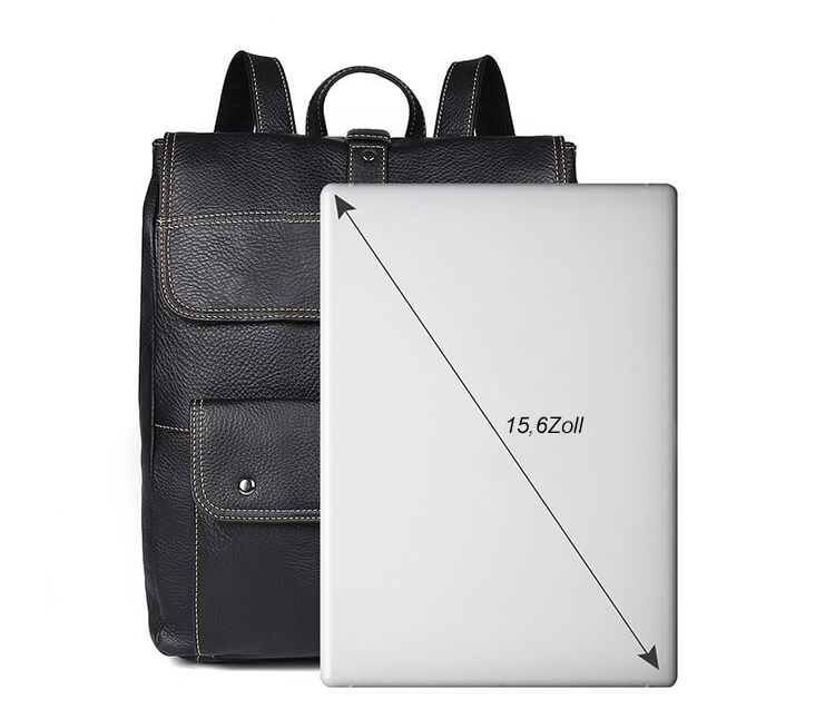 hochwertiger Leder Rucksack Herren groß für Laptop und Reisen