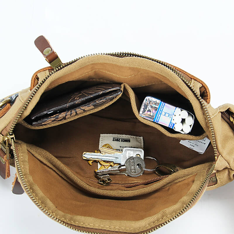 Hüfttasche Outdoor für Herren aus Canvas Brusttasche