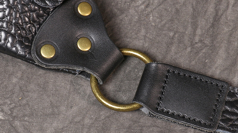 Hüfttasche Outdoor für Herren aus Leder Brusttasche Bauchtasche
