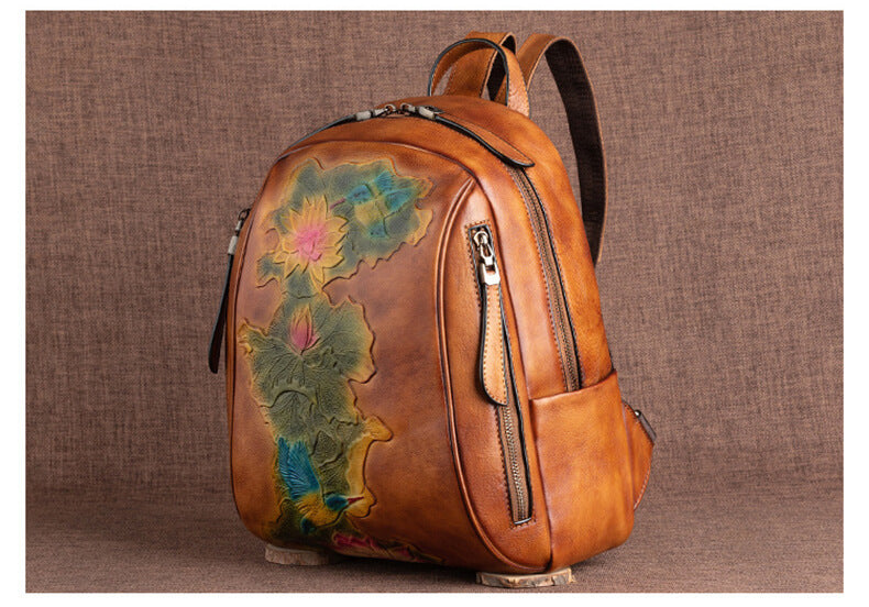 leder rucksack damen vintage