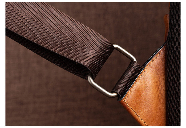 individuell Vintage Damen Rucksack Leder mit Lotusblume