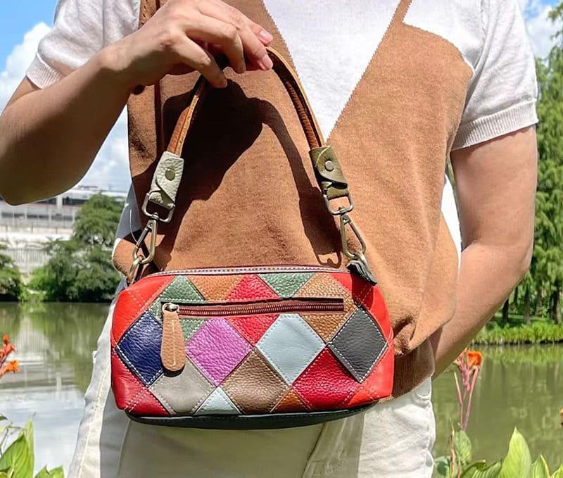 damen handtasche bunt