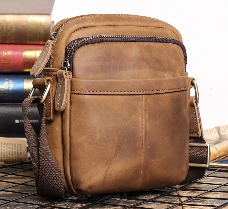 herren umhängetasche leder klein