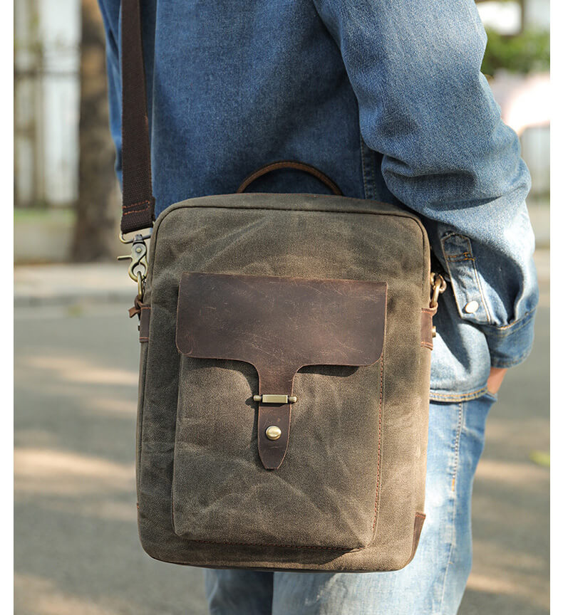 umhängetasche herren canvas