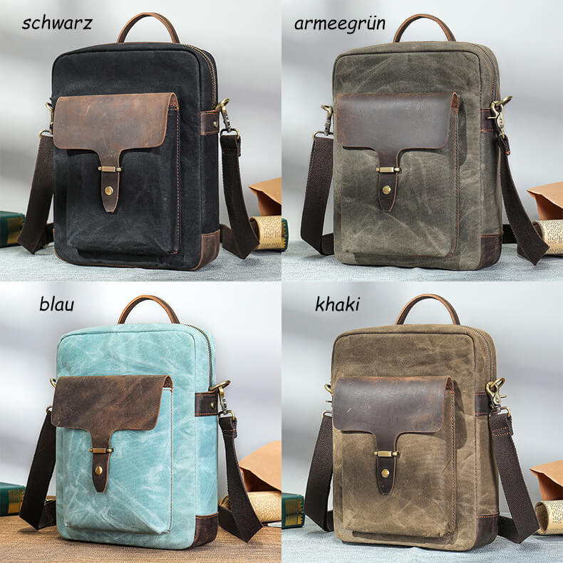 umhängetasche herren canvas