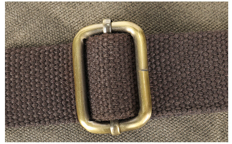 kleine Herren Umhängetasche gewachstes Canvas in Hochformat Messenger Bag
