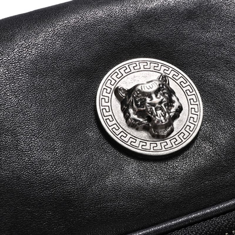 kleine Herren Umhängetasche weiches Leder schwarz für Freizeit und Alltag