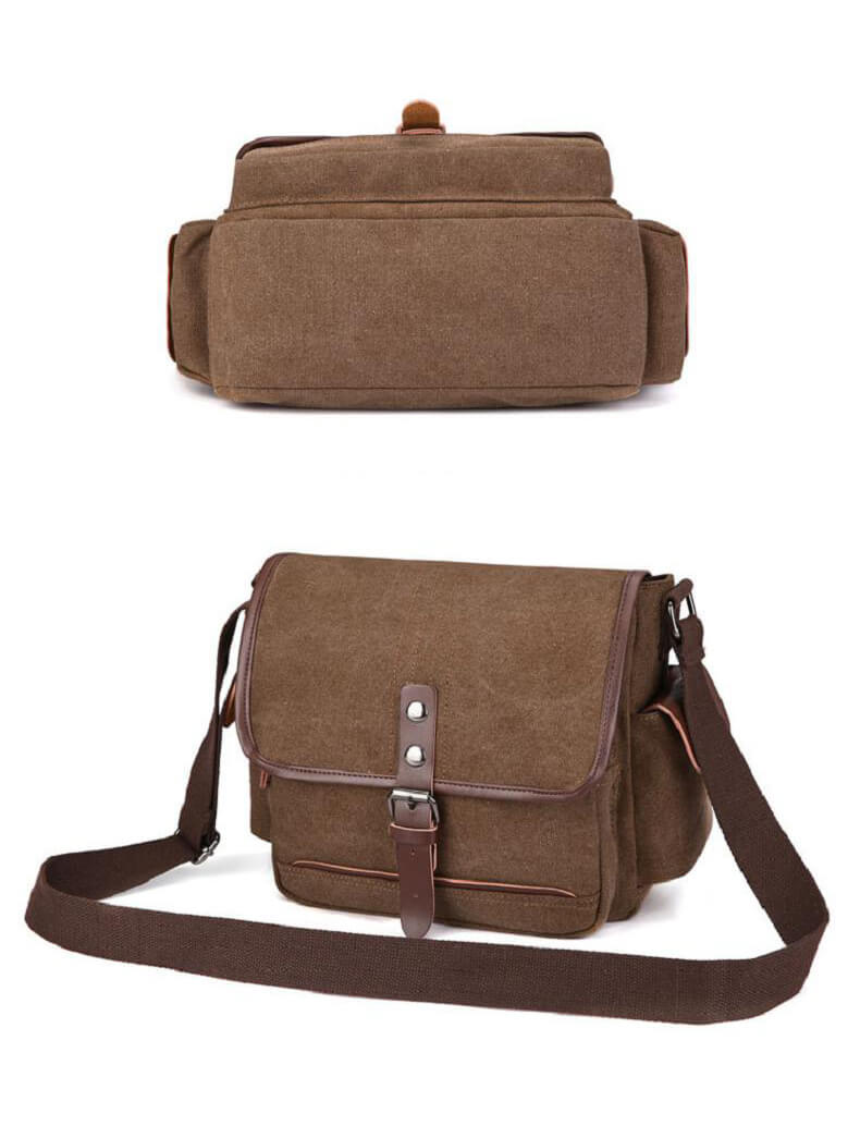 kleine Herrentasche Umhängetasche Herren Canvas
