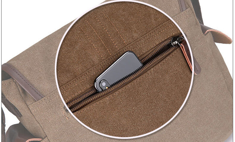 kleine Herrentasche Umhängetasche Herren Canvas