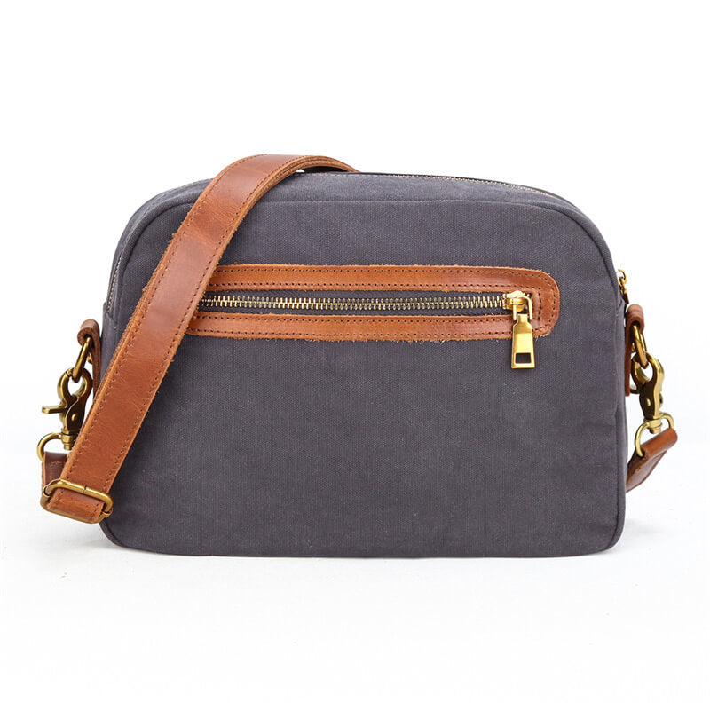 kleine Umhängetasche Canvas Herren Retro für Freizeit in 3 Farben