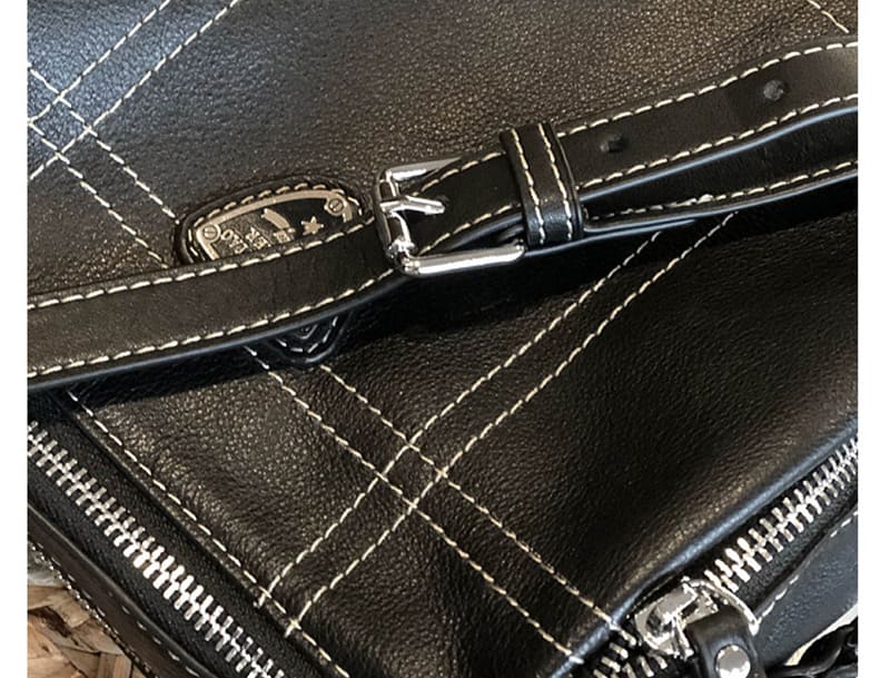 kleine Umhängetasche Damen Leder mit Griff schwarze Handtasche zum Umhängen